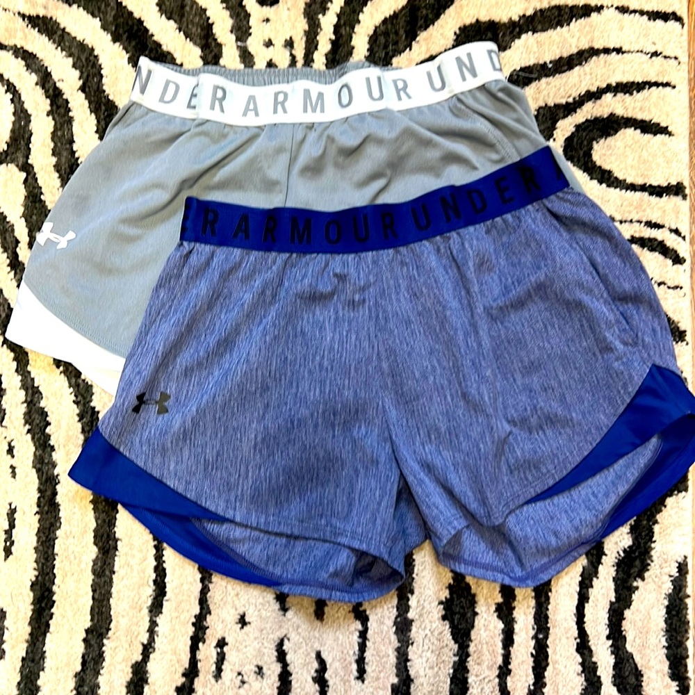 2 pair under armor shorts